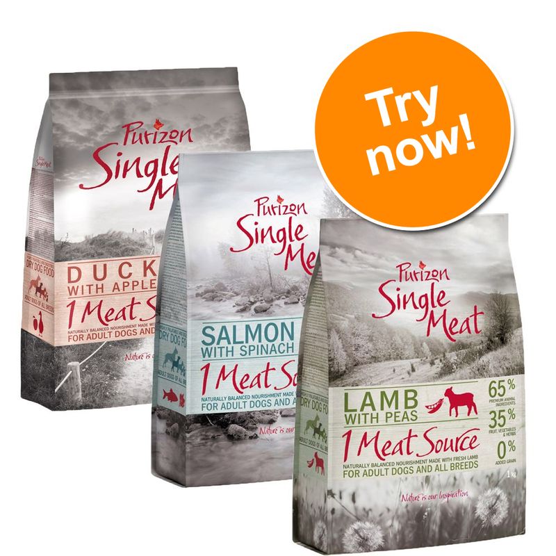Purizon Single Meat Trial Pack 3 x 1kg Pet Supplies