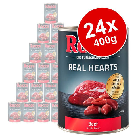 Rocco Real Hearts Saver Pack 24 x 400g Pet Supplies
