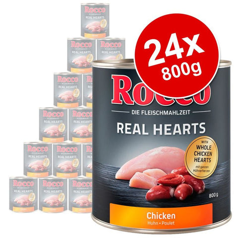 Rocco Real Hearts Saver Pack 24 x 800g Pet Supplies