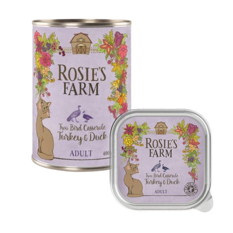Rosie's Farm Adult Two Bird Casserole with Turkey & Duck Pet Supplies