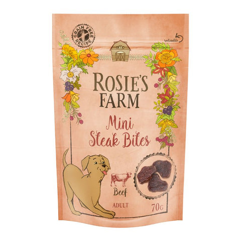 Rosie's Farm Mini Steak Bites - Beef Pet Supplies