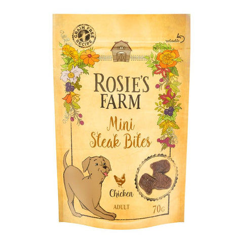 Rosie's Farm Mini Steak Bites - Chicken Pet Supplies