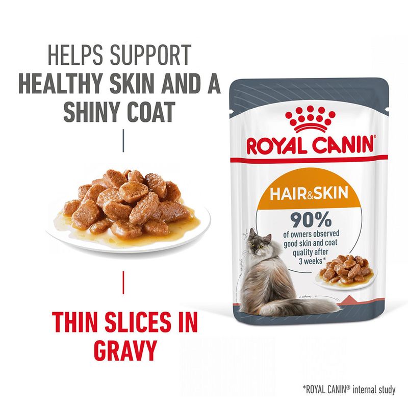 Royal Canin Hair & Skin Care in Gravy Pet Supplies