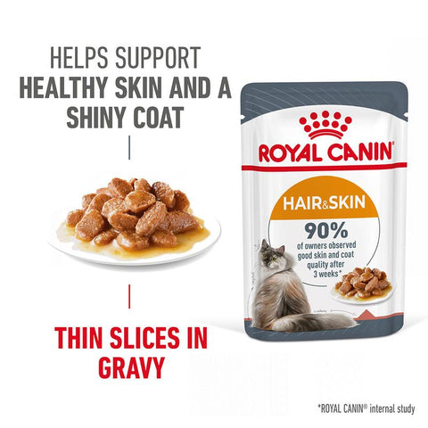 Royal Canin Hair & Skin Care in Gravy Pet Supplies
