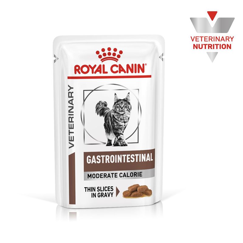 Royal Canin Veterinary Cat - Gastrointestinal Moderate Calorie in Gravy Pet Supplies