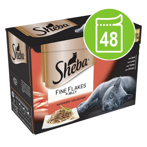 Sheba Pouches Fine Flakes 48 x 85g Pet Supplies