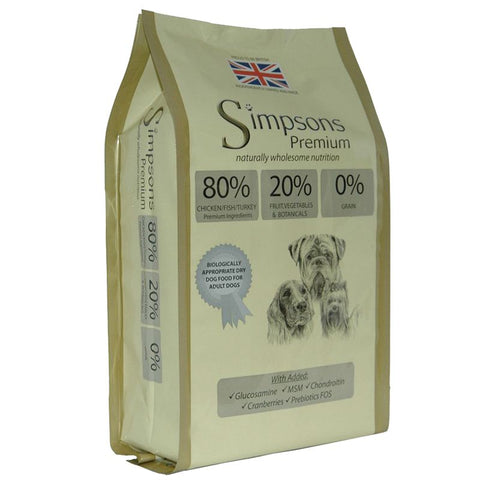Simpsons Premium 80/20 Adult Dog - Mixed Meat & Fish Pet Supplies