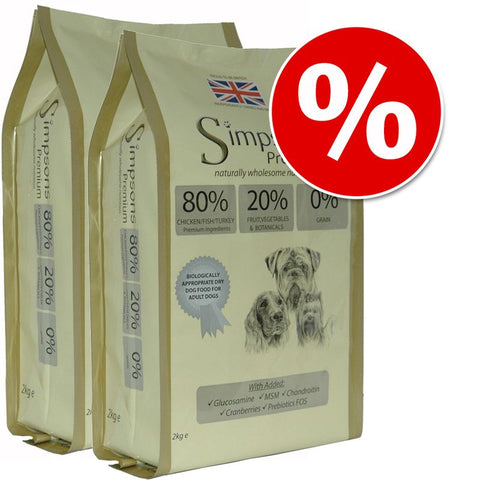 Simpsons Premium Dry Dog Food Economy Packs 2 x 12kg Pet Supplies