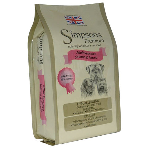 Simpsons Premium Sensitive Adult Dog - Salmon & Potato Pet Supplies