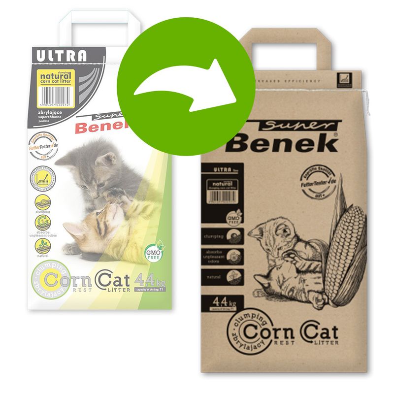 Super Benek Corn Ultra Natural Cat Litter Pet Supplies