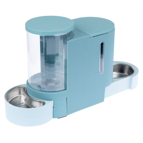 TIAKI food and water dispenser, light blue Pet Supplies