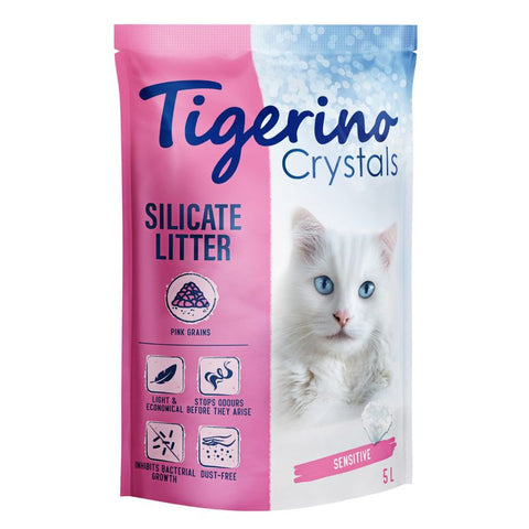 Tigerino Crystals Colourful Cat Litter - Sensitive, Unscented Pet Supplies