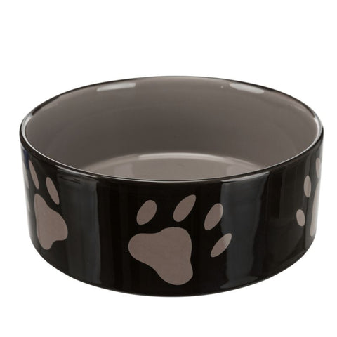 Trixie Ceramic Bowl with Paw Prints Pet Supplies