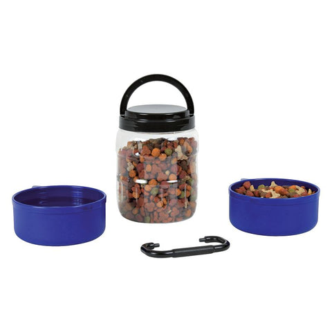 Trixie Food Container Travel Set + 2 Bowls Pet Supplies