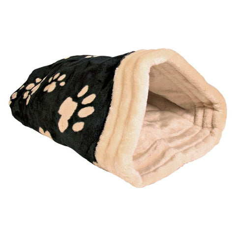 Trixie Jasira Cuddle Bag - Black / Beige Pet Supplies