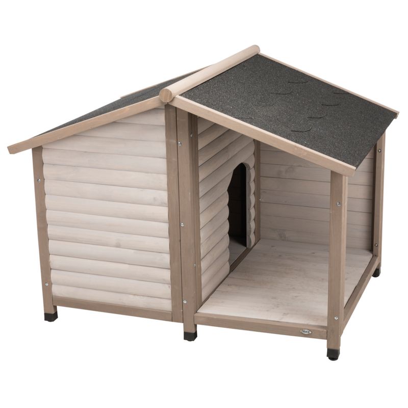 Trixie Natura Log Cabin with Porch Dog Kennel Pet Supplies