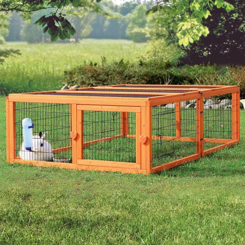 Trixie Natura Outdoor Run with Roof - Rectangle Pet Supplies