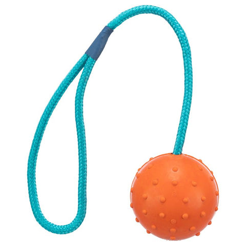 Trixie Rubber Ball with Throwing Handle Pet Supplies