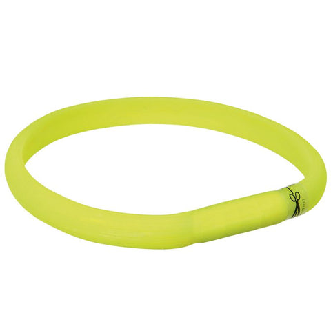 Trixie USB Flash Light Collar - Green Pet Supplies