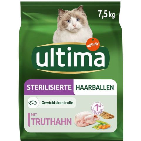Ultima Sterilised Hairball – Turkey & Barley Pet Supplies