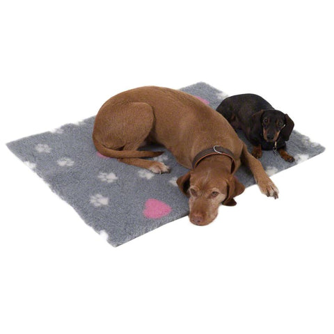 Vetbed Isobed Grey with Paws & Hearts Pet Supplies