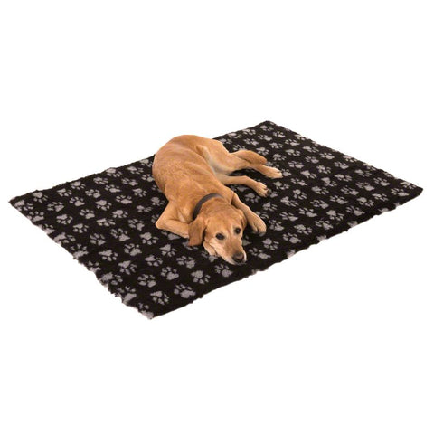 Vetbed® Isobed SL Paw Pet Blanket - Black / Grey Pet Supplies