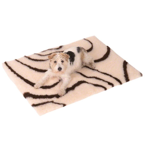 Vetbed® Isobed SL Wave Pet Blanket - Cream / Brown Pet Supplies