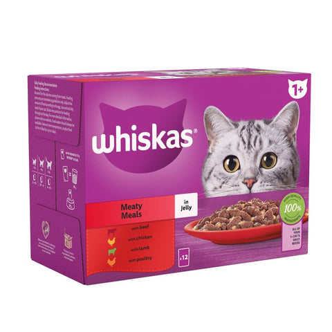 Whiskas 1+ Meaty Meals in Jelly Pet Supplies