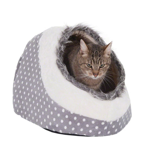 White Dots Snuggle Den Pet Supplies