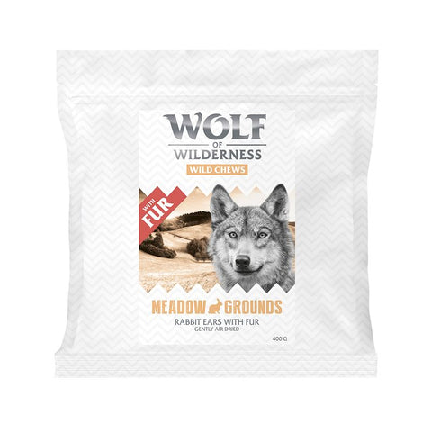 Wolf of Wilderness Dried Rabbit Ears with Fur Pet Supplies