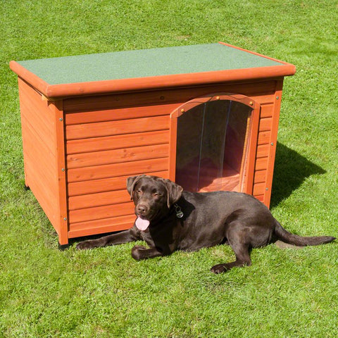 Woody Flat-Roofed Dog Kennel Pet Supplies