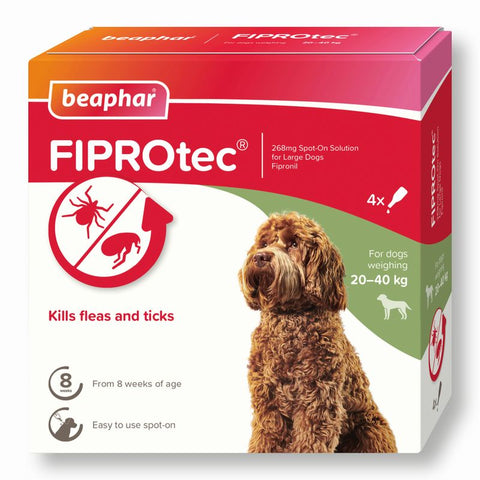 beaphar FIPROtec® Flea & Tick Spot-on For Dogs - L (20-40kg) Pet Supplies