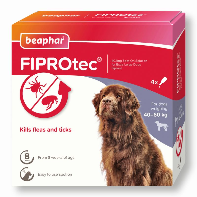 beaphar FIPROtec® Flea & Tick Spot-on For Dogs - XL (>40kg) Pet Supplies