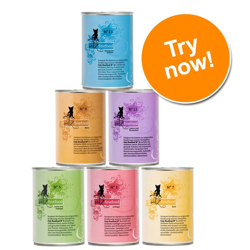 catz finefood Mixed Trial Pack Cans 6 x 400g Pet Supplies