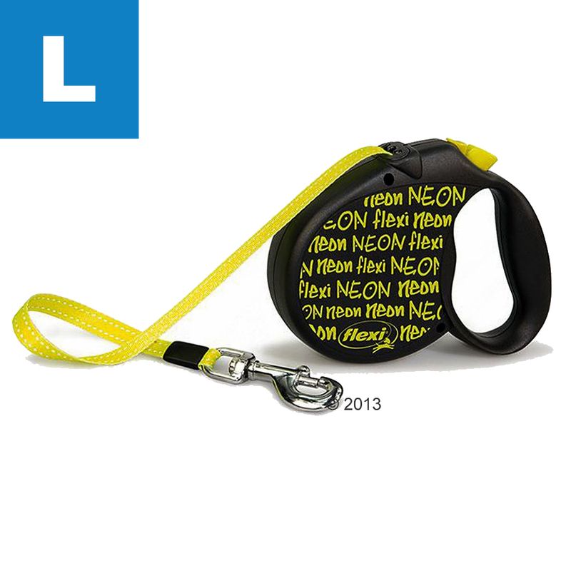 flexi Neon Dog Lead - Large 8m Pet Supplies