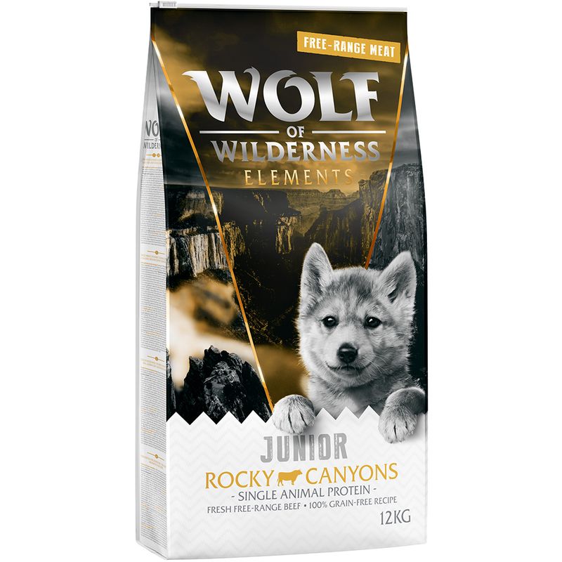 Wolf of Wilderness Junior "Rocky Canyons" Free-Range Beef || Wolf of Wilderness || view 1
