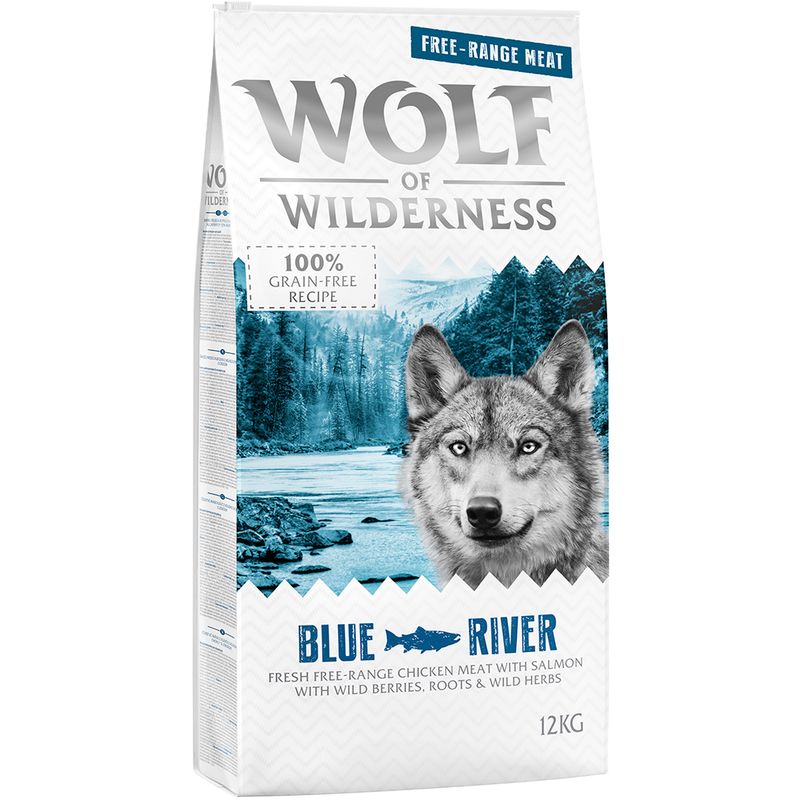 Wolf of Wilderness Adult "Blue River" - Free-Range Chicken & Salmon || Wolf of Wilderness || view 1